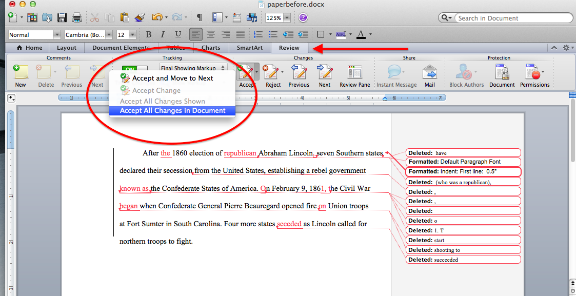accept all corrections